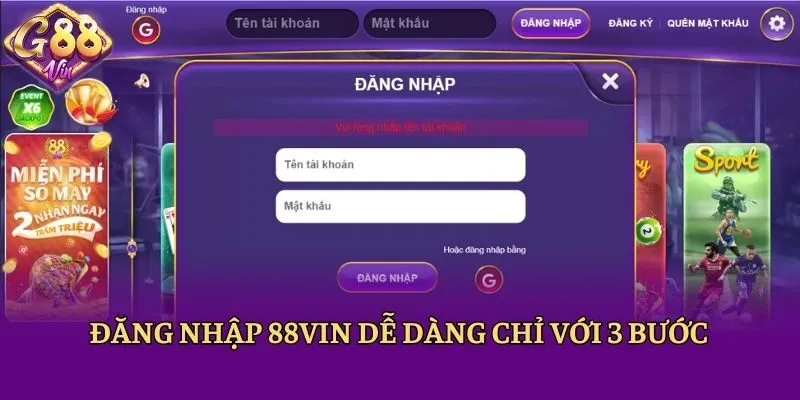 Đăng Nhập 88vin Nhanh Chóng, An Toàn Chỉ Trong Tích Tắc - CAXON.TOP