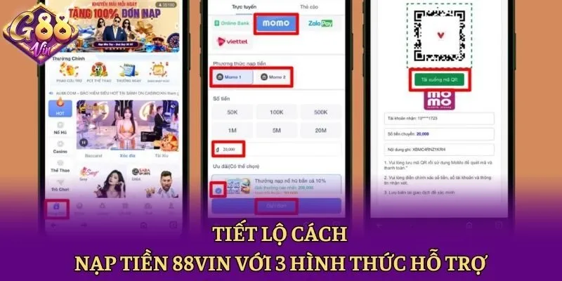 Nạp Tiền 88vin - Chia Sẻ Thao Tác Cực Nhanh Cho Thành Viên - CAXON.TOP